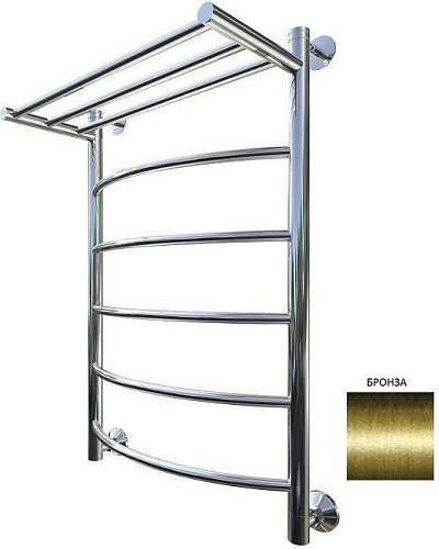 Полотенцесушитель водяной Aquanet Romeo 800x600 бронза, с верхней полкой 00234541 Полотенцесушитель водяной Aquanet Romeo 800x600 бронза, с верхней полкой 00234541