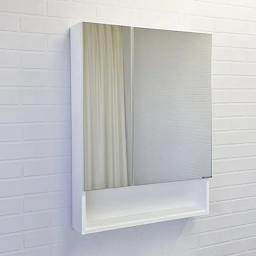 Зеркальный шкаф Comforty Никосия-60 00-00011199 белый глянец Зеркальный шкаф Comforty Никосия-60 00-00011199 белый глянец