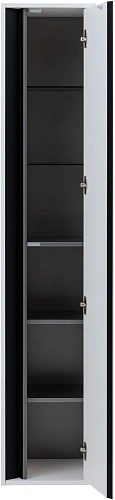 Шкаф-пенал Allen Brau Activity 35 1.34002.WM L белый матовый/черный брашированный Шкаф-пенал Allen Brau Activity 35 1.34002.WM L белый матовый/черный брашированный