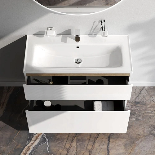 Тумба под раковину AM.PM X-Joy M85AFSX1002WG напольная, 100 см, белый Тумба под раковину AM.PM X-Joy M85AFSX1002WG напольная, 100 см, белый