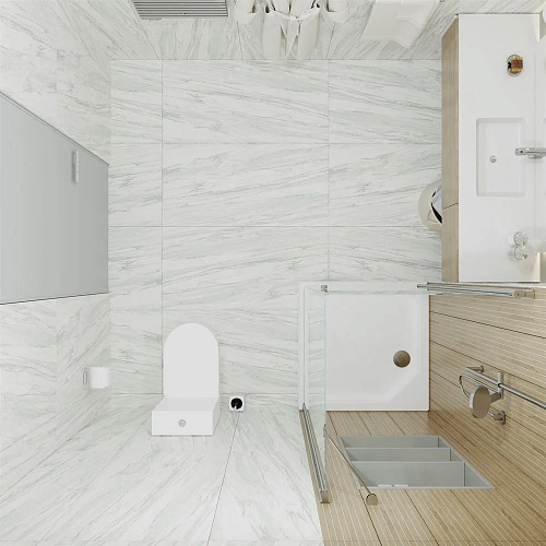 Душевой уголок DIWO Переславль 90х90 профиль хром глянцевый 571089 Душевой уголок DIWO Переславль 90х90 профиль хром глянцевый 571089