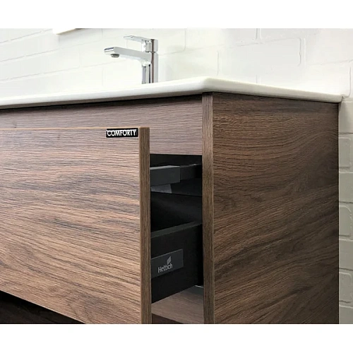 Тумба с раковиной Comforty Бордо-90 00-00006671 дуб темно-коричневый раковина Quadro 90 Тумба с раковиной Comforty Бордо-90 00-00006671 дуб темно-коричневый раковина Quadro 90