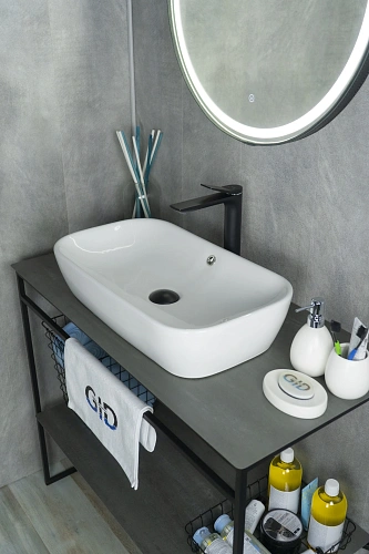 Раковина Gid N9217 51132 накладная белая 61x34x13.5 Раковина Gid N9217 51132 накладная белая 61x34x13.5