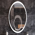 Зеркало DIWO Ярославль 60 с подсветкой, овальное, в современном стиле, сенсорное выключение 543689 Зеркало DIWO Ярославль 60 с подсветкой, овальное, в современном стиле, сенсорное выключение 543689