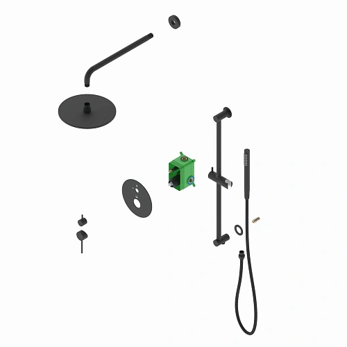 Душевая система Timo Saona SX-2309/03SM встраиваемая черный Душевая система Timo Saona SX-2309/03SM встраиваемая черный