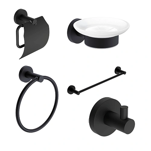 Комплект аксессуаров AQUAme Trento AQM7221MB черный Комплект аксессуаров AQUAme Trento AQM7221MB черный