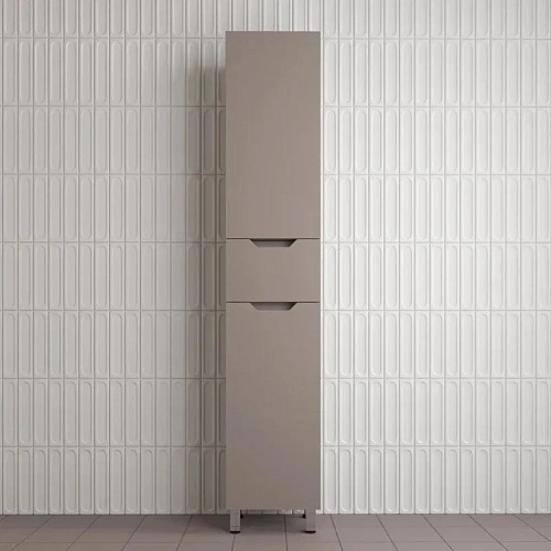 Шкаф-пенал Style Line Остин 36 см ЛС-00002414 тауп темный эмаль PLUS, напольный Шкаф-пенал Style Line Остин 36 см ЛС-00002414 тауп темный эмаль PLUS, напольный