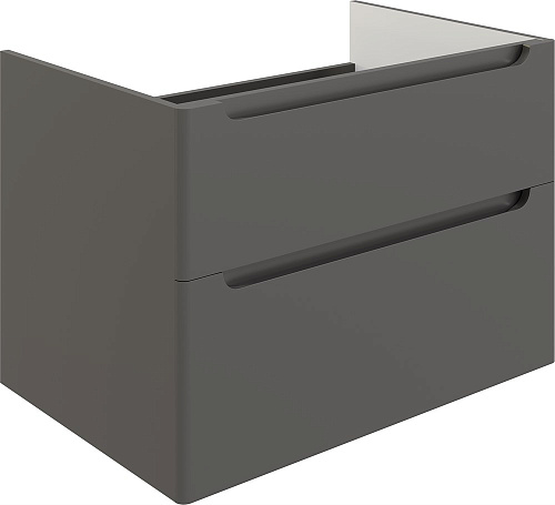 Тумба с раковиной STWORKI Берген 80 серая с темной столешницей, с раковиной на выбор 549478 Тумба с раковиной STWORKI Берген 80 серая с темной столешницей, с раковиной на выбор 549478