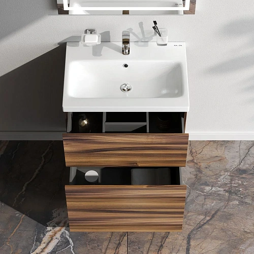 Тумба под раковину AM.PM Gem M90FSX0602HF напольная, 60 см, орех Тумба под раковину AM.PM Gem M90FSX0602HF напольная, 60 см, орех