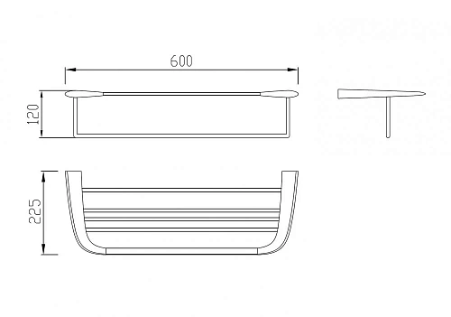 Полотенцедержатель ABBER Nord AA1554 хром Полотенцедержатель ABBER Nord AA1554 хром