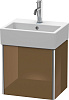Картинка анонса товара «тумба под раковину duravit xsquare xs4090r6161 подвесная 43 см коричнево-оливковый глянцевый»