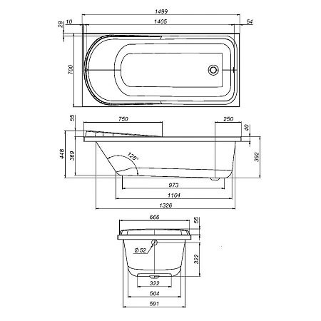 Каркас для ванны AM.PM Like W80A-150-070W-R A0 150х70 см Каркас для ванны AM.PM Like W80A-150-070W-R A0 150х70 см