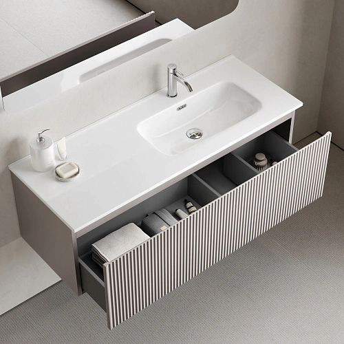 Тумба под раковину SANCOS Snob SNR1.0120RSM R 1.0 1195х445х406 Doha Soft подвесная Тумба под раковину SANCOS Snob SNR1.0120RSM R 1.0 1195х445х406 Doha Soft подвесная