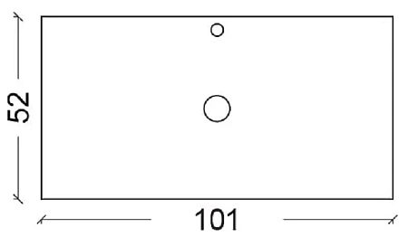 Столешница Armadi Art NeoArt Solid Glass 851-100 белая прямая 101x52см Столешница Armadi Art NeoArt Solid Glass 851-100 белая прямая 101x52см