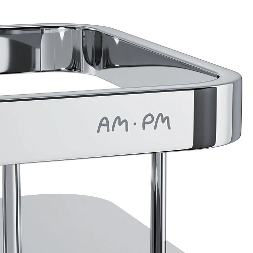 Полка AM.PM Sense L A7453200 прямая, двухъярусная, хром Полка AM.PM Sense L A7453200 прямая, двухъярусная, хром