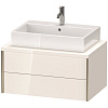 Картинка анонса товара «тумба под раковину duravit xviu xv59170b122 подвесная 40 см белая/шампань»