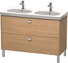 Картинка анонса товара «тумба под раковину duravit brioso br442801052 напольная 117 см европейский дуб»