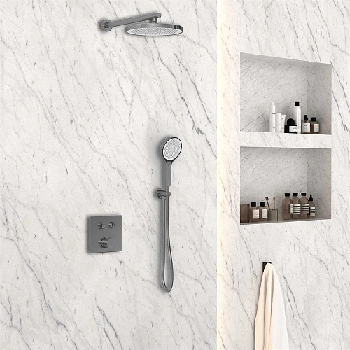 Душевая система Vincea VSFW-4212GM встраиваемая, 2 режима, вороненая сталь Душевая система Vincea VSFW-4212GM встраиваемая, 2 режима, вороненая сталь