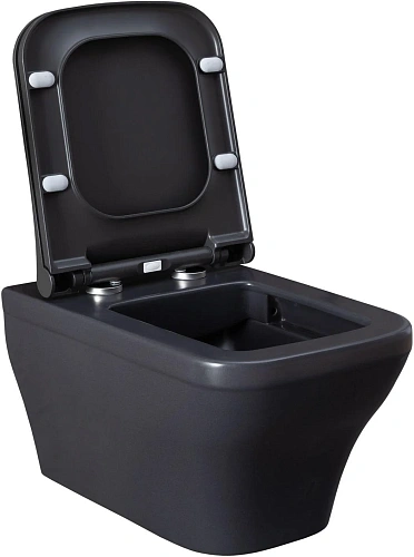 Унитаз подвесной Allen Brau Infinity 4.21011.AN с крышкой, антрацит Унитаз подвесной Allen Brau Infinity 4.21011.AN с крышкой, антрацит