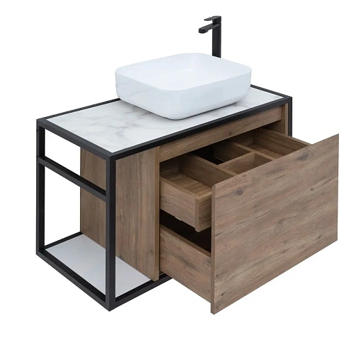 Тумба под раковину Aquanet Nova Lite Loft 75 R дуб рустикальный 00261657 Тумба под раковину Aquanet Nova Lite Loft 75 R дуб рустикальный 00261657