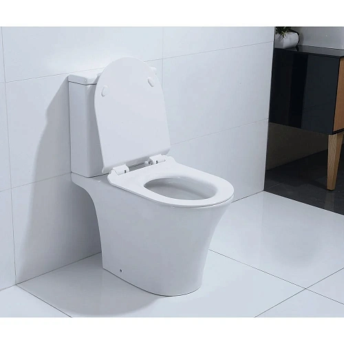 Унитаз напольный Orans Ceramic WM-9907 безободковый с микролифтом 9907WM Унитаз напольный Orans Ceramic WM-9907 безободковый с микролифтом 9907WM