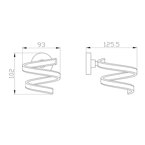 Держатель фена Wonzon & Woghand хром (WW-8155) Держатель фена Wonzon & Woghand хром (WW-8155)