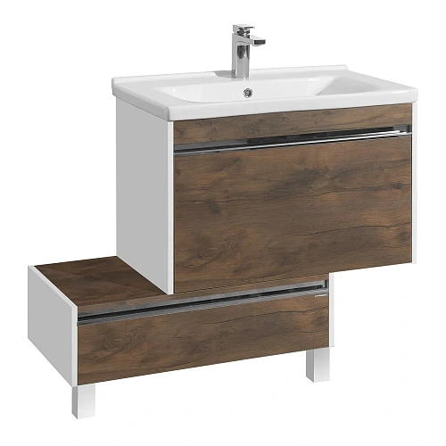 Тумба под раковину Aquaton Капри 80 таксония темная 1A230201KPDB0 Тумба под раковину Aquaton Капри 80 таксония темная 1A230201KPDB0