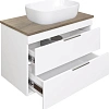 Тумба с раковиной STWORKI Копенгаген 80 белая, с раковиной STWORKI Moduo 50 Square 584905 Тумба с раковиной STWORKI Копенгаген 80 белая, с раковиной STWORKI Moduo 50 Square 584905