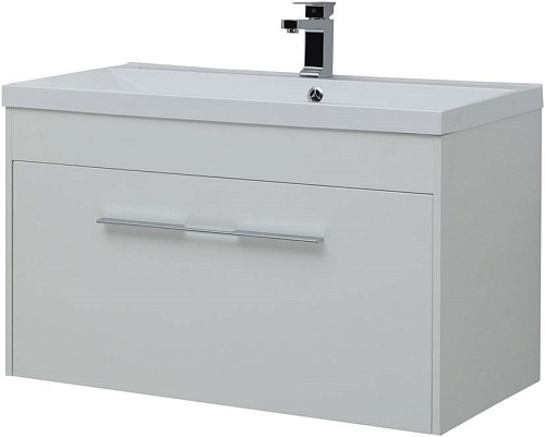 Тумба под раковину Aquanet Августа 100 белый глянец 00274142 Тумба под раковину Aquanet Августа 100 белый глянец 00274142