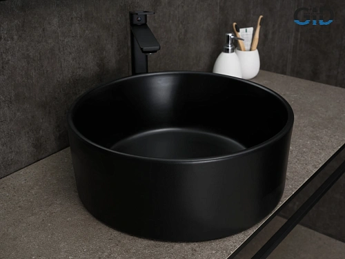 Раковина Gid Bm9011 53368 накладная черная матовая 40x40x15 Раковина Gid Bm9011 53368 накладная черная матовая 40x40x15