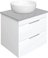Тумба с раковиной STWORKI Копенгаген Копенгаген 60 белая, со столешницей Stone Balance 60 и сифоном 582087 Тумба с раковиной STWORKI Копенгаген Копенгаген 60 белая, со столешницей Stone Balance 60 и сифоном 582087