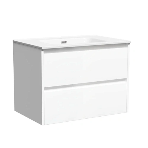 Тумба под раковину Sancos Libra LB70W 690х450х500 белый глянец, подвесная Тумба под раковину Sancos Libra LB70W 690х450х500 белый глянец, подвесная