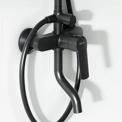 Душевая система Damixa Jupiter 977740300 черный Душевая система Damixa Jupiter 977740300 черный