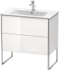 Картинка анонса товара «тумба под раковину duravit xsquare xs444602222 напольная 81 см белая глянцевый»