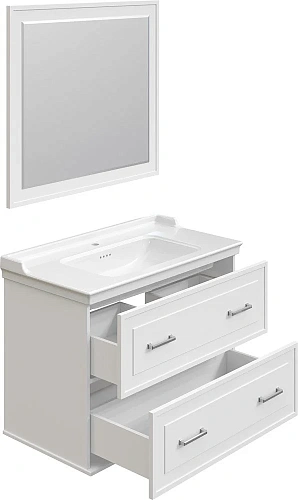 Тумба с раковиной STWORKI Хадстен 100 белая 540894 Тумба с раковиной STWORKI Хадстен 100 белая 540894