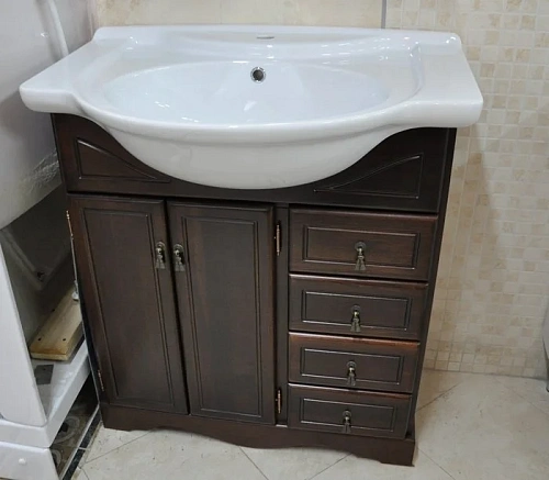 Тумба под раковину Opadiris Клио 70 орех антикварный 00-00002503 Тумба под раковину Opadiris Клио 70 орех антикварный 00-00002503