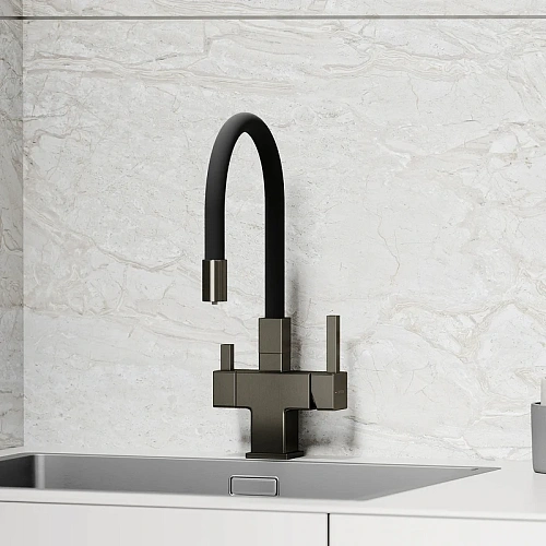 Смеситель для кухни Sancos Arno SC4005GG под фильтр, вороненая сталь Смеситель для кухни Sancos Arno SC4005GG под фильтр, вороненая сталь