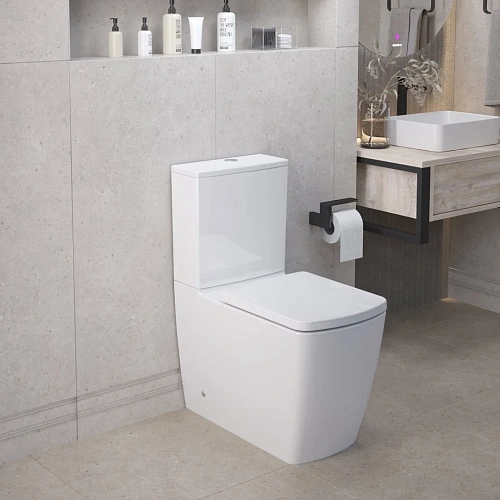 Унитаз напольный Ambassador Kingston 147K19001RS (650x360x810) безободковый, с тонкой крышкой Унитаз напольный Ambassador Kingston 147K19001RS (650x360x810) безободковый, с тонкой крышкой