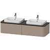 Картинка анонса товара «тумба под раковину duravit happy d.2 plus hp4936b7575 подвесная 160 см лен»