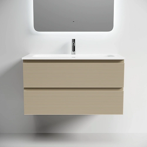 Тумба под раковину SANCOS Folk FL90CP 890х445х500 капучино, подвесная Тумба под раковину SANCOS Folk FL90CP 890х445х500 капучино, подвесная