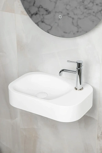 Раковина Armadi Art COLIBRI Corian 902-MW накладная 480x320x100 Matt White Раковина Armadi Art COLIBRI Corian 902-MW накладная 480x320x100 Matt White