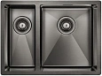 Кухонная мойка Paulmark AISI304 ANNEX PM545944-GM вороненая сталь PVD 590х440мм Кухонная мойка Paulmark AISI304 ANNEX PM545944-GM вороненая сталь PVD 590х440мм