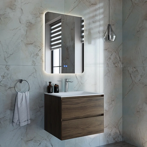 Тумба под раковину Vincea Luka 600 VMC-2L600CO подвесная, С.Oak Тумба под раковину Vincea Luka 600 VMC-2L600CO подвесная, С.Oak