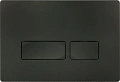 Клавиша смыва Ceruttispa CR02BK черная, матовая Клавиша смыва Ceruttispa CR02BK черная, матовая