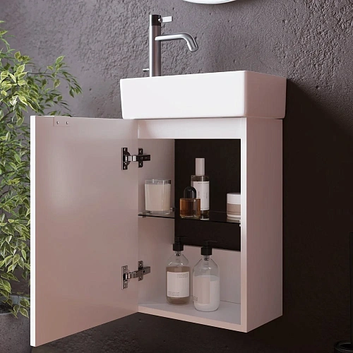 Тумба под раковину Sancos Mini MN35WL белый глянец Тумба под раковину Sancos Mini MN35WL белый глянец