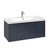 Картинка анонса товара «тумба под раковину villeroy &amp; boch subway 3.0 marine blue / marine blue c56902vq»