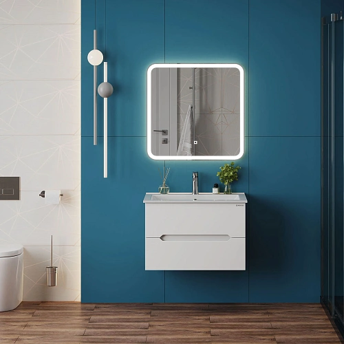 Тумба под раковину Onika Айленд 70 см 107063 подвесная, белая (для Бергамо Нова 70) Тумба под раковину Onika Айленд 70 см 107063 подвесная, белая (для Бергамо Нова 70)