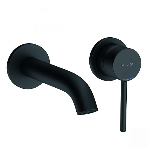 Смеситель для раковины Kludi Bozz 382443976 встраиваемый черный матовый Смеситель для раковины Kludi Bozz 382443976 встраиваемый черный матовый