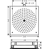 Верхний душ Hansgrohe Raindance Air 26х26 см, 1 режим струи 26481000, хром Верхний душ Hansgrohe Raindance Air 26х26 см, 1 режим струи 26481000, хром