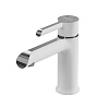 Картинка анонса товара «смеситель для раковины grossman alba 510.k35.06.100/000 хром с белым»
